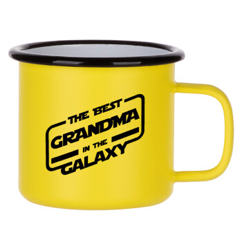 The Best GRANDMA in the Galaxy, Κούπα Μεταλλική εμαγιέ ΜΑΤ Κίτρινη 360ml