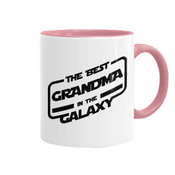 The Best GRANDMA in the Galaxy, Κούπα χρωματιστή ροζ, κεραμική, 330ml