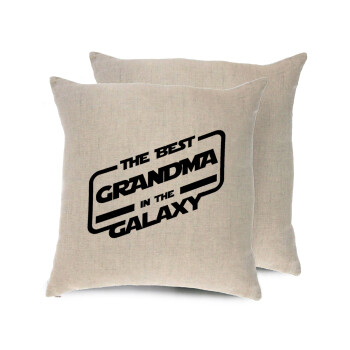 The Best GRANDMA in the Galaxy, Μαξιλάρι καναπέ ΛΙΝΟ 40x40cm περιέχεται το  γέμισμα