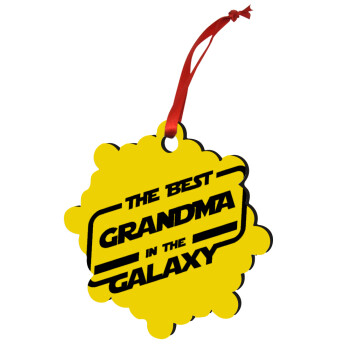 The Best GRANDMA in the Galaxy, Christmas ornament snowflake wooden 7.5cm