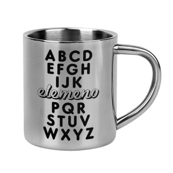 ABCD Elemeno Alphabet , Mug Stainless steel double wall 300ml