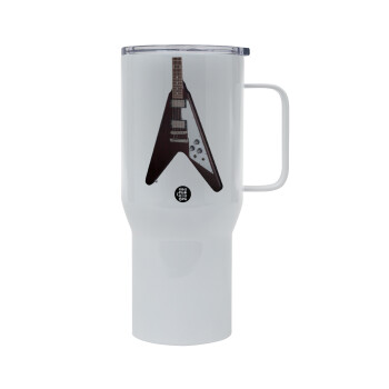 Guitar flying V, Mega Stainless steel Tumbler with lid, double wall 750L