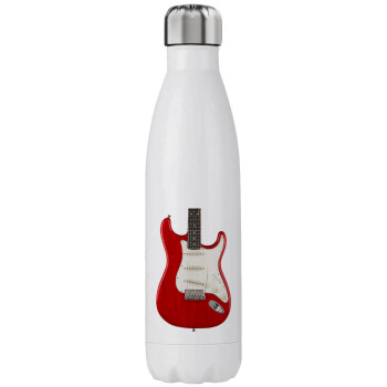 Guitar stratocaster, Stainless steel, double-walled, 750ml