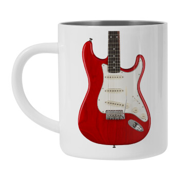 Guitar stratocaster, Mug Stainless steel double wall 450ml