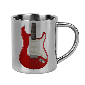 Guitar stratocaster, Mug Stainless steel double wall 300ml