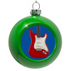 Green Christmas tree ornament bauble 8cm