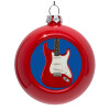 Red Christmas tree ornament bauble 8cm