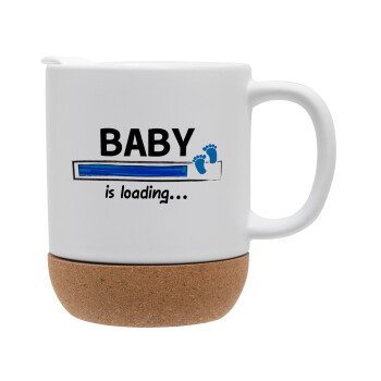 Baby is Loading BOY, Ceramic coffee mug Cork (MAT), 330ml (1pcs)