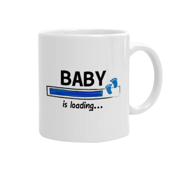 Baby is Loading BOY, Ceramic coffee mug, 330ml (1pcs)
