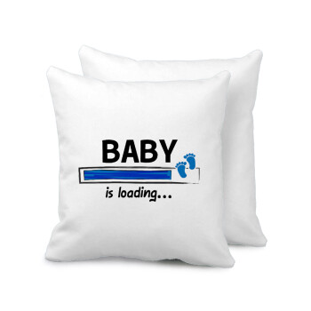 Baby is Loading BOY, Sofa cushion 40x40cm includes filling