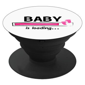 Baby is Loading GIRL, Phone Holders Stand  Μαύρο Βάση Στήριξης Κινητού στο Χέρι