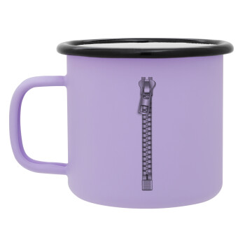 Zipper, Κούπα Μεταλλική εμαγιέ ΜΑΤ Light Pastel Purple 360ml