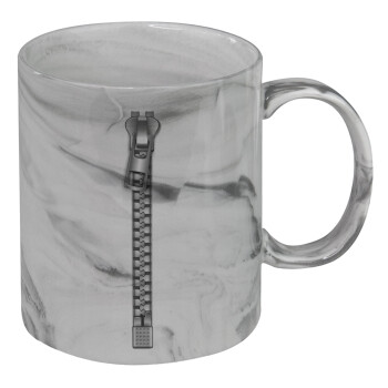 Zipper, Mug ceramic marble style, 330ml