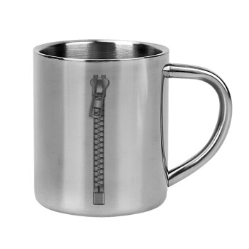 Zipper, Mug Stainless steel double wall 300ml