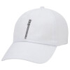 Adult Baseball Cap White 5-panel (POLYESTER, ADULT, UNISEX, ONE SIZE)