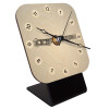 Quartz Table clock in natural wood (10cm)