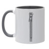 Mug colored grey, ceramic, 330ml