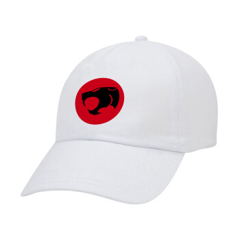 Thundercats, Καπέλο Ενηλίκων Baseball Λευκό 5-φύλλο (POLYESTER, ΕΝΗΛΙΚΩΝ, UNISEX, ONE SIZE)