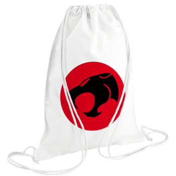 Thundercats, Τσάντα πλάτης πουγκί GYMBAG λευκή (28x40cm)
