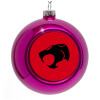 Purple Christmas tree ornament bauble 8cm