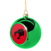 Green Christmas tree ornament ball 8cm