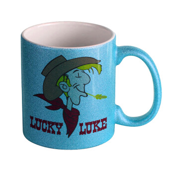 Lucky Luke, Κούπα Σιέλ Glitter που γυαλίζει, κεραμική, 330ml