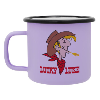 Lucky Luke, Κούπα Μεταλλική εμαγιέ ΜΑΤ Light Pastel Purple 360ml