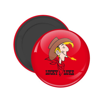 Lucky Luke, Μαγνητάκι ψυγείου στρογγυλό διάστασης 5cm