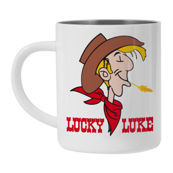 Lucky Luke, Mug Stainless steel double wall 450ml