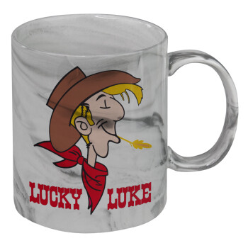 Lucky Luke, Mug ceramic marble style, 330ml