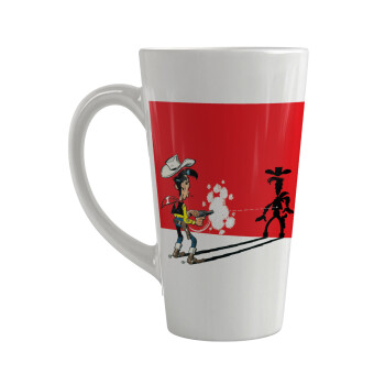 Lucky Luke shadows, Κούπα κωνική Latte Μεγάλη, κεραμική, 450ml