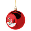 Christmas tree ball Red 8cm