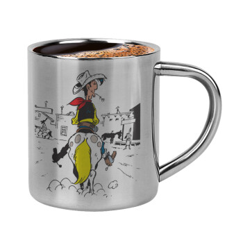 Lucky Luke comic, Double-wall metal cup for espresso (220ml)