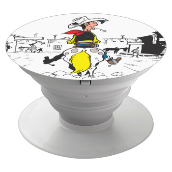 Lucky Luke comic, Phone Holders Stand  White Hand-held Mobile Phone Holder