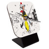 Quartz Wooden table clock with hands (10cm)