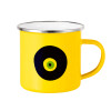 Yellow Enamel Metallic Cup 360ml