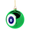 Green Christmas tree ornament ball 8cm