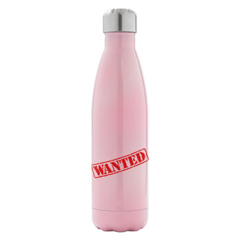 Wanted, Metal mug thermos Pink Iridiscent (Stainless steel), double wall, 500ml