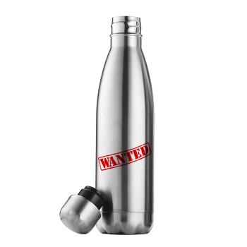 Wanted, Inox (Stainless steel) double-walled metal mug, 500ml