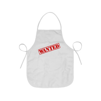 Wanted, Chef Apron Short Full Length Adult (63x75cm)
