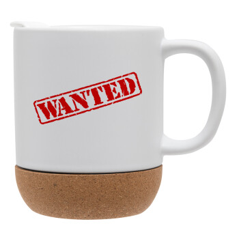 Wanted, Ceramic coffee mug Cork (MAT), 330ml (1pcs)