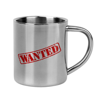 Wanted, Mug Stainless steel double wall 300ml