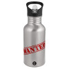 Metallic Silver with straw (500ml)