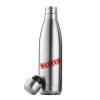 Inox (Stainless steel) double-walled metal mug, 500ml