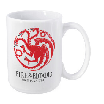 GOT House Targaryen, Fire Blood, Κούπα Mega, κεραμική, 450ml