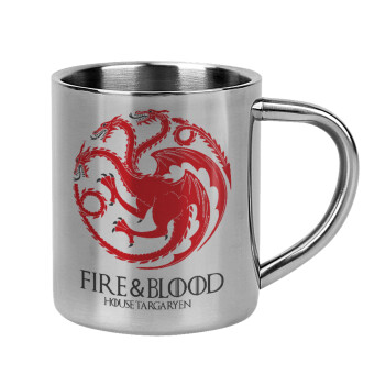 GOT House Targaryen, Fire Blood, Mug Stainless steel double wall 300ml