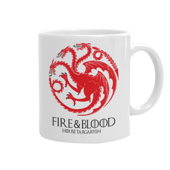 GOT House Targaryen, Fire Blood, Ceramic coffee mug, 330ml (1pcs)