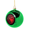 Green Christmas tree ornament ball 8cm