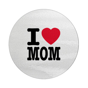 I LOVE MOM, Επιφάνεια κοπής γυάλινη στρογγυλή (30cm)