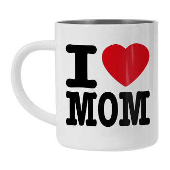 I LOVE MOM, Mug Stainless steel double wall 300ml